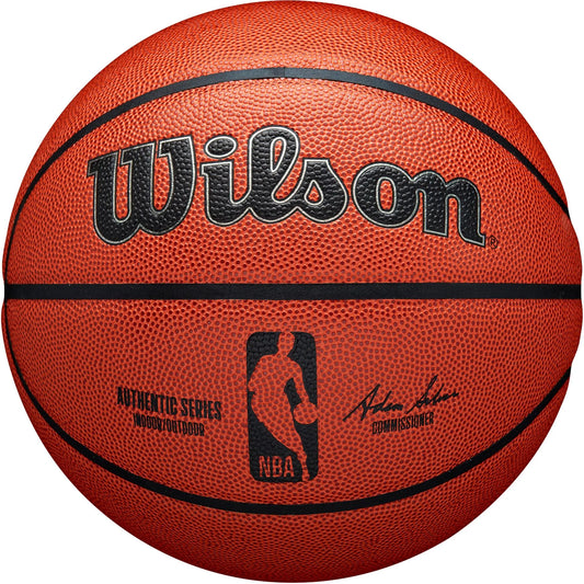 NBA Authentic Indoor/Outdoor Basketball, Brown, 29.5 In.